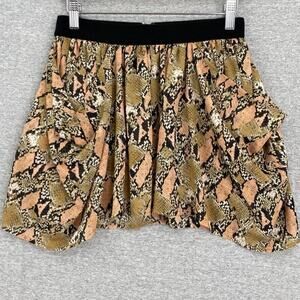 A/X Armani Exchange Skirt Womens O Petite Mini Python Print Oversize Pockets